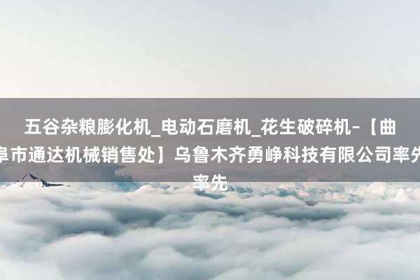 五谷杂粮膨化机_电动石磨机_花生破碎机–【曲阜市通达机械销售处】乌鲁木齐勇峥科技有限公司率先